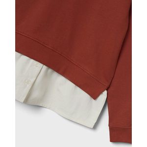 Name It kids meisjes trui DIASIA Burnt Brick Long Line Fit