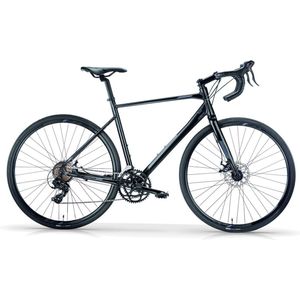 Racefiets Brutal - Met 14 versnellingen - Herenfiets - Stadsfiets 28 inch - Framemaat 46 cm - V-brakes - Zwart