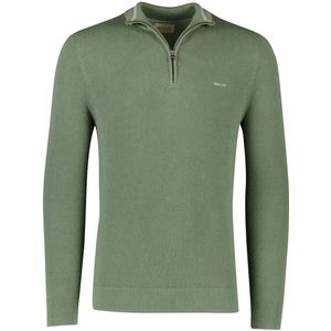 Gant - Trui - Groen - 100% Katoen - Half Zip