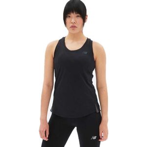 New Balance Q Speed Jacquard Mouwloos T-shirt Zwart XS Vrouw