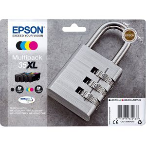 Epson Padlock C13T35964020 inktcartridge 1 stuk(s) Origineel Hoog (XL) rendement Zwart, Cyaan, Magenta, Geel