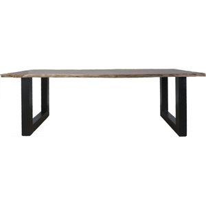 Eettafel Mats 200 cm - u poot - Boomstamblad