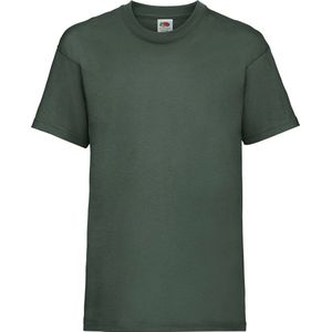 Fruit Of The Loom Kinder Unisex Valueweight T-shirt Korte Mouwen (2 stuks) (Bottle Groen)