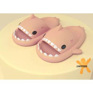 SHARKYSLIDES KIDS - JUMPYTOYS - Badslippers - Haai Slippers - EVA Product - PINKY ROSE - Maat 32/33