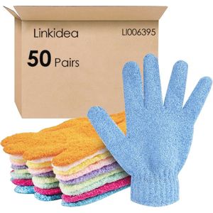 Dubbelzijdige Exfoliërende Handschoenen - 50 Paar Bad- en Scrub Wanten voor Dode Huidverwijdering