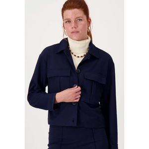 Zusss Vest Kort Jasje Met Zakken 0310 032 2018 Navy Dames Maat - XS