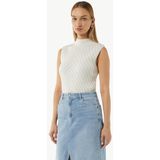 Gebreide Trui - Effen - Katoen - Mouwloos - Normale Pasvorm