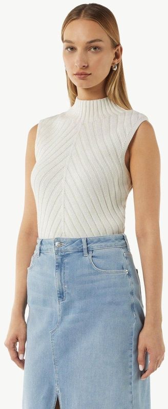 Gebreide Trui - Effen - Katoen - Mouwloos - Normale Pasvorm