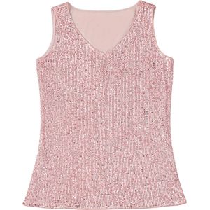 Livano Topje Dames - Kleding - Shirt - Blouse - Kort - Volwassen - Roze - Maat M