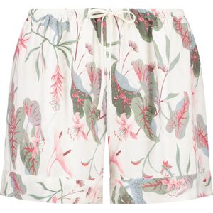 Hunkemöller Dames Nachtmode Pyjama shorts - Wit - maat XL