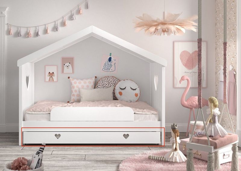 LUCEVI - Amori Roldbed voor Huisbed 190x90cm - Wit