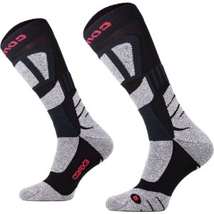 Comodo Motorsokken Polyester MTB3 - Zwart/Grijs - Maat 39-42