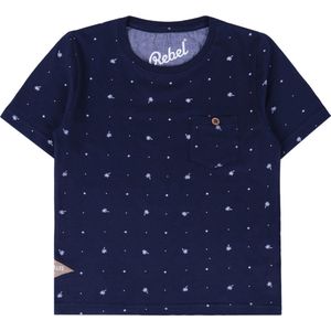 Marineblauw t-shirt