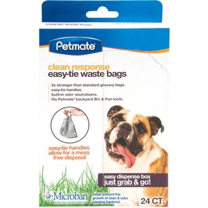 JW Petmate Clean Response Heavy Duty Waste Bag - Hondenpoepzakjes - 24 stuks - Grijs