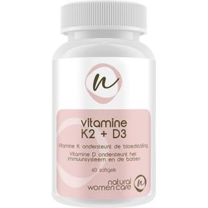 Natural Women Care - Vitamine K2 + D3 - in olijfolie