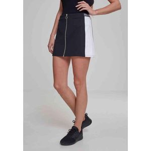 Urban Classics Korte rok -XS- Zip College Zwart/Wit
