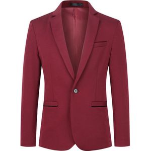 Allthemen Heren Stretch Blazer Slim Fit Jasje - Zakelijk Pak Jasje - XL