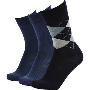 SELECTED HOMME BLACK SLHCONNOR 3-PACK SOCK GIFTBOX B  Sokken - Maat ONE SIZE