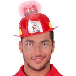 Fiestas Guirca - Rode Brandweerhelm met sirene
