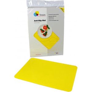 Anti-slip matten rechthoekig - L 45 x B 38 cm geel - Able2