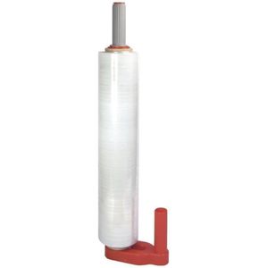 Raadhuis handafroller - voor stretchfolie - kunststof rood - 200-500mm - RD-351196