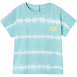 T-shirt - Baby - Turquoiseblauw - Tie-dye Effect