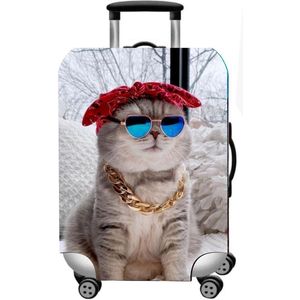 Koffer Beschermhoes - Elastisch kofferhoes Rapper poes - Medium - Hip Hop kat