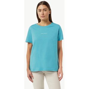 comma - T-Shirt - Zwart - Met Logoprint