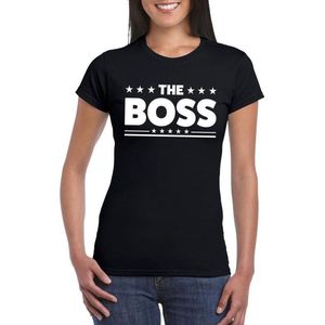 The Boss dames shirt zwart - Dames feest t-shirts XL