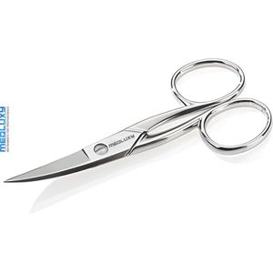 MEDLUXY® semi Pro - Nagelschaar - 10 cm - Gebogen Schaarbladen - Sterke Kwaliteit RVS