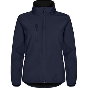 Clique Basic Softshell Jas Dames Donker Navy maat XXL