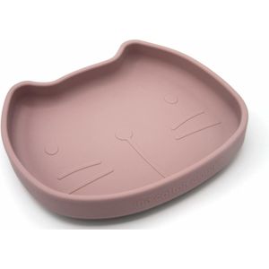 Siliconen Bord Pippa met Zuignap - Dusty Pink