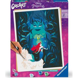 Ravensburger CreArt Disney Ariel and Ursula - Schilderen op nummer voor volwassenen