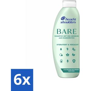 Head & Shoulders - Bare - Anti-Roos Shampoo - 400 ml - Voordeelverpakking - 6 stuks