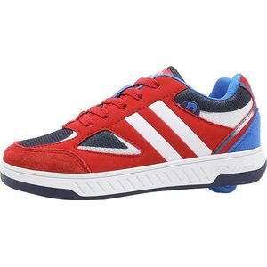 Breezy Rollers Rolschoenen Kindersneakers Schoenen met Wieltjes - Rood Wit Blauw - Maat 31