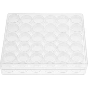 Heldere ronde glazen transparante kleine potjes voor reisotion - oogschaduw nagelpoeder - gezichtscrème monsters cosmetica - sieraden kralenbewaring - 30 stuks 6 g