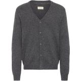 Blend - BHBRANKO - Cardigan - Iron Gate Melange - Knoopsluiting - V-hals - Lange Mouwen