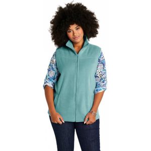 Mouwloos fleecejack met ritssluiting