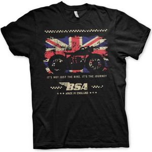 BSA Heren Tshirt -M- Motor Cycles - The Journey Zwart