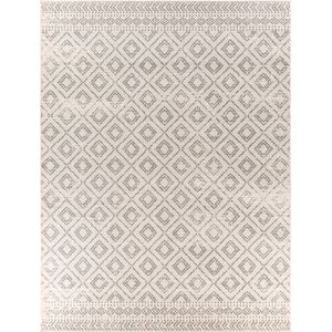 SURYA Vloerkleed - Woonkamer, Slaapkamer - Scandinavisch Boho Tapijt MISTIE - Grijs/Wit - 200x275 cm