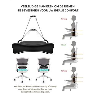 ApexArte® Travel Ease Ergonomisch Rugkussen Onderrug
