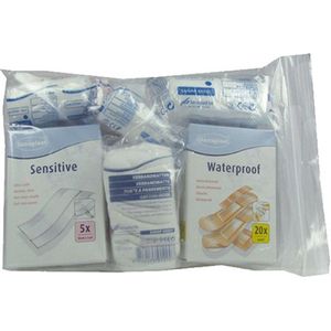 Navulling Verbanddoos Plus - Inhoud 10 Wondpleisters - Gripzak
