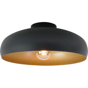 EGLO Mogano Plafondlamp - E27 - Ø 40 cm - Mat Zwart / Mat Goud