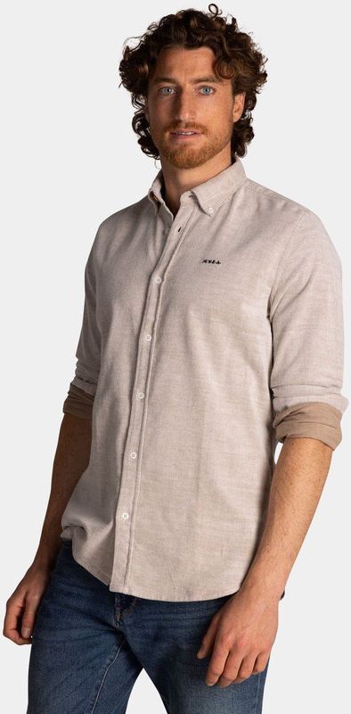 NZA - Ecru - Katoen Stretch Overhemd