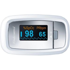 SANITAS Pulsoximeter - Saturatiemeter - SPO25 - Meting van hartslag en zuurstofsaturatie in het bloed