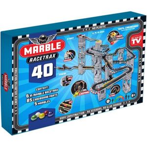 DW4Trading Marble Racetrax 40 - Racebaan - Knikkerbaan Set - 40 Sheets - 6 Meter