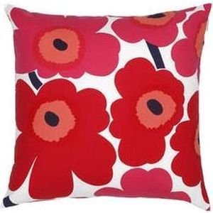 Marimekko - Pieni Unikko - Kussensloop - Rood - 50 x 50cm