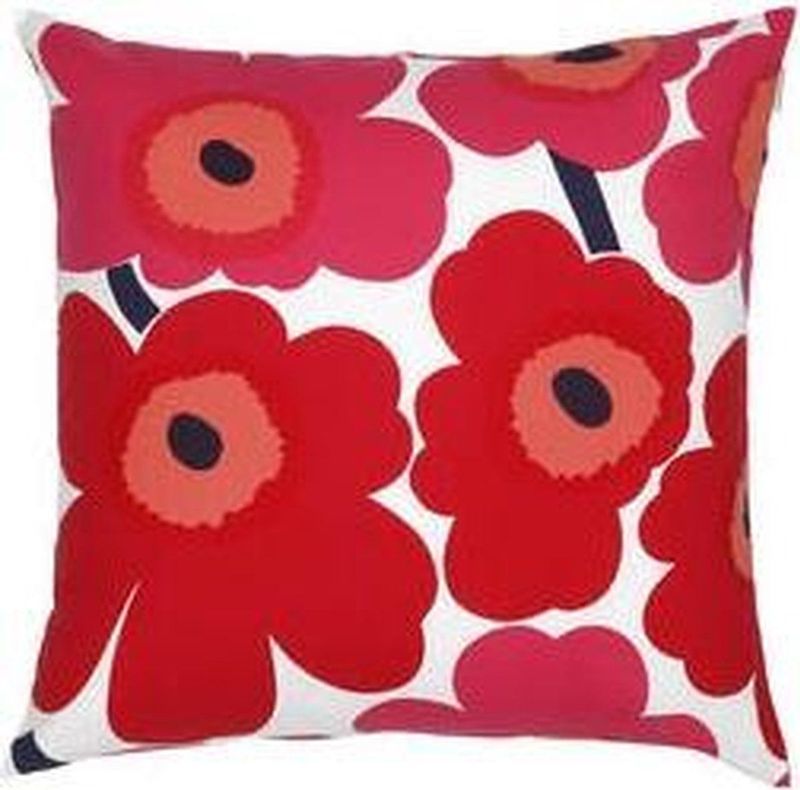 Marimekko - Pieni Unikko - Kussensloop - Rood - 50 x 50cm