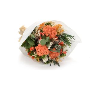 Boeket droogbloemen Mazzo Fantasy Arancio | Lengte ± 35 centimeter | Per boeket te bestellen