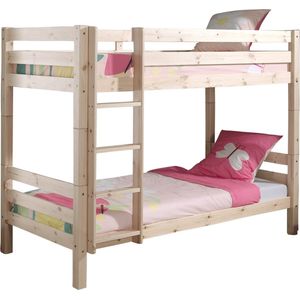 Vipack Stapelbed Pino 160 cm hoog - 90 x 200 cm - bruin